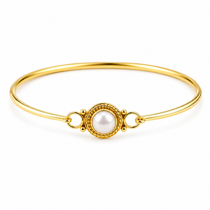 Pearl Bree Bangle - White