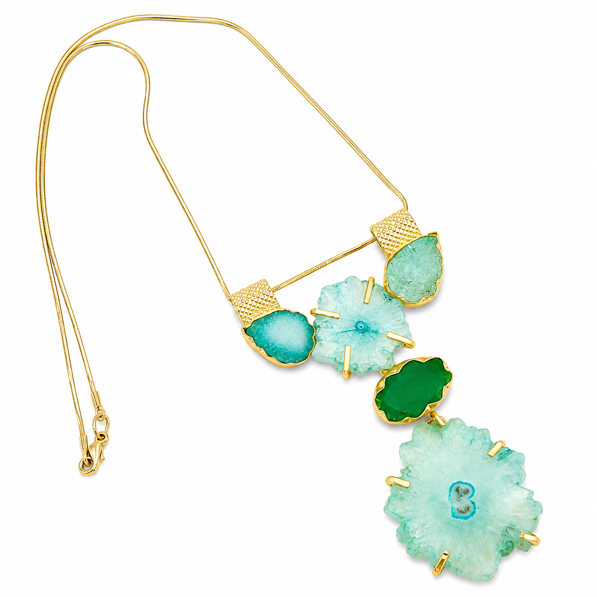 Sterling Silver Gold Plated "Veronika" Necklace