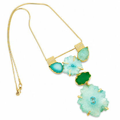 Sterling Silver Gold Plated "Veronika" Necklace