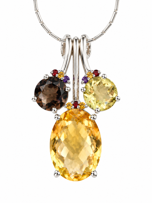 Silver Rhodium Plated "Tiffany" Necklace