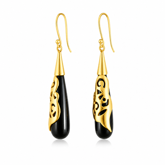 Olivia Earrings - Black Onyx