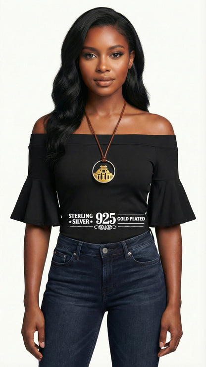 "Parthenon" Greek Temple Necklace