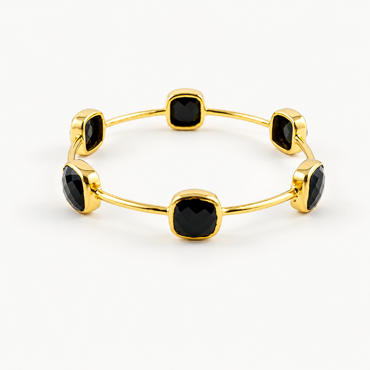Black Onyx Gem Bangle