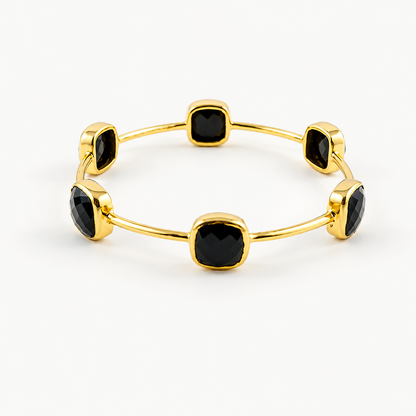 Black Onyx Gem Bangle