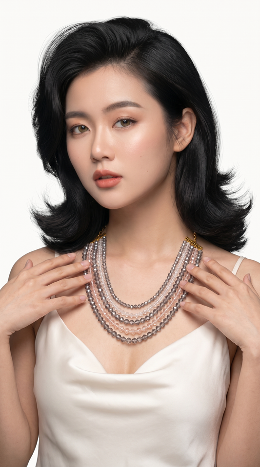 "Fran" Crystal Beads Necklace