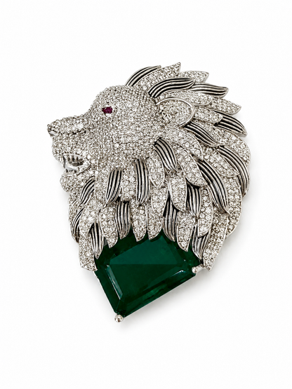 “Imperial Pride Lion” Brooch