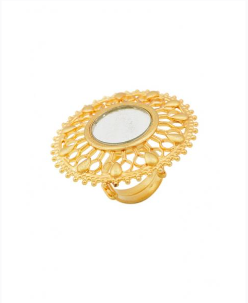 "Anya" Cocktail Ring - Mirror