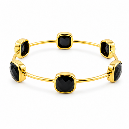 Black Onyx Gem Bangle