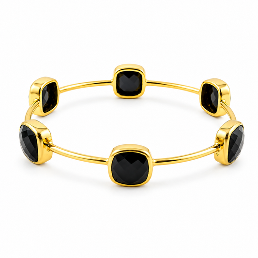 Black Onyx Gem Bangle