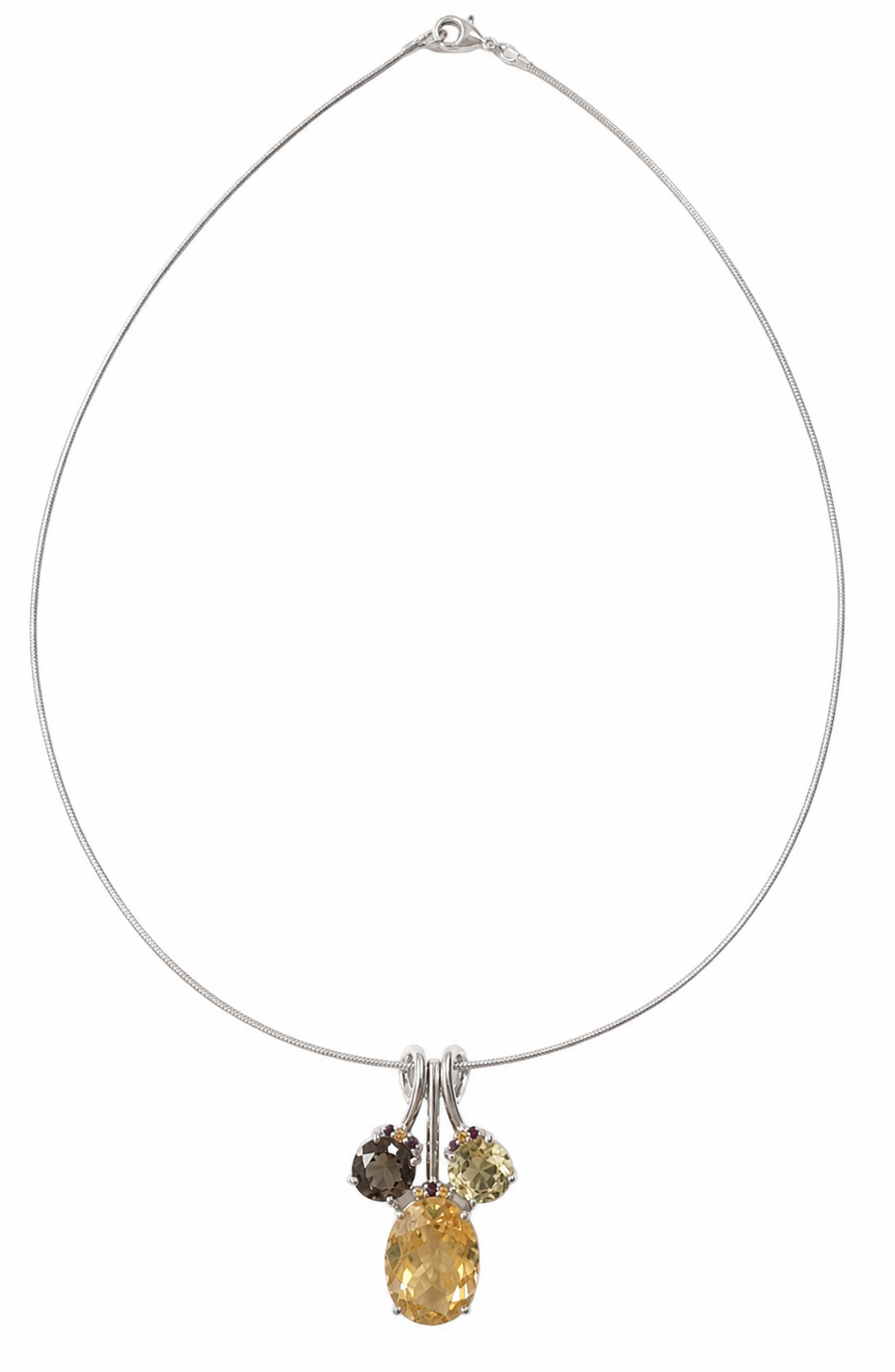 Silver Rhodium Plated "Tiffany" Necklace