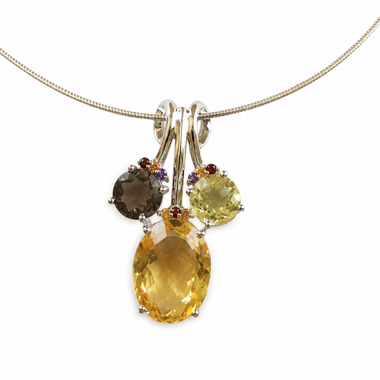 Silver Rhodium Plated "Tiffany" Necklace
