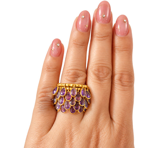 Shirley Purple Charm Ring