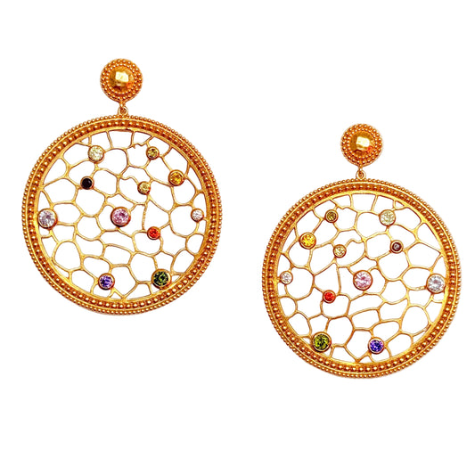 “Susan" Hoop Earrings