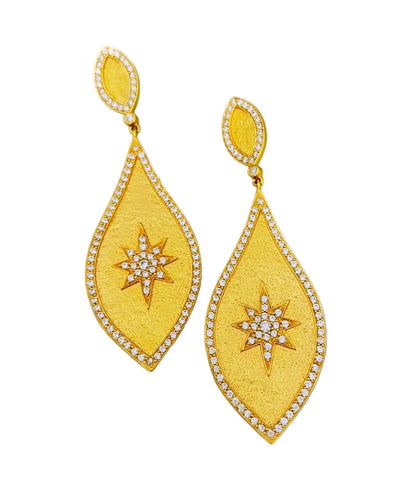 "Stephanie" Star (Colourless) Earrings