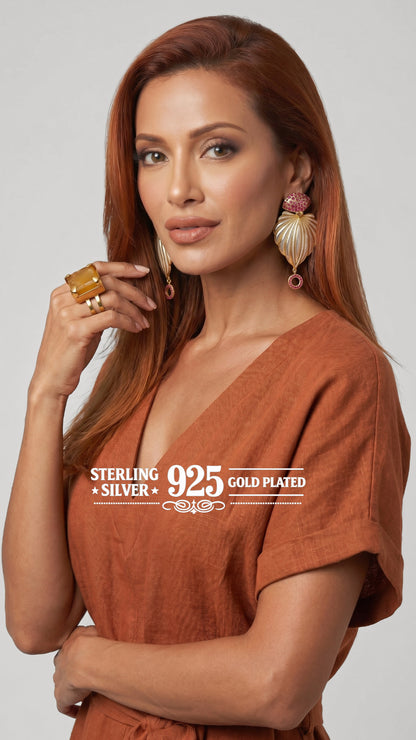 "Snezana" Shell Earrings