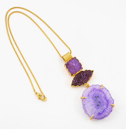 Sterling Silver Gold Plated "Harper" Necklace