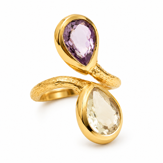 "Miriam Leaves" Cocktail Ring