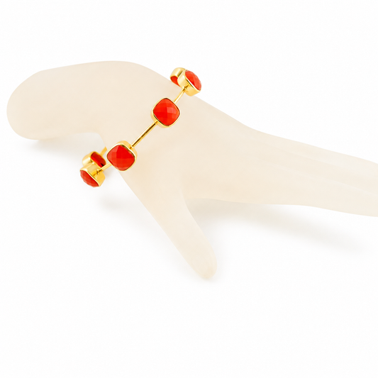 Red Onyx Gem Bangle