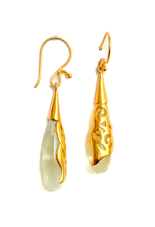 Olivia Earrings - Lemon Quartz