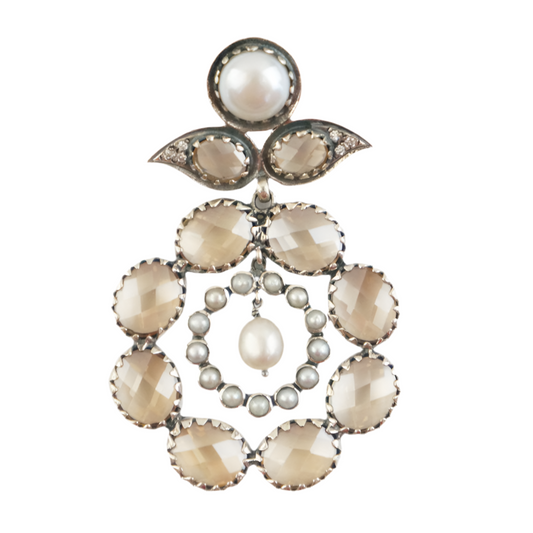 "Megan" Flower Pendant & Necklace