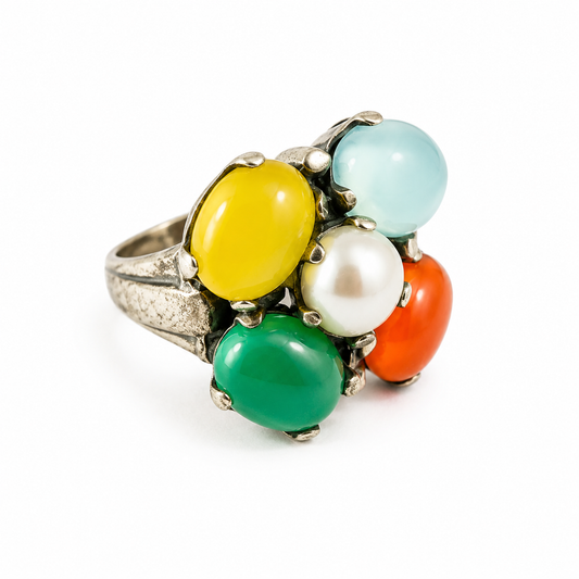Meenal Ring - Multi Stone