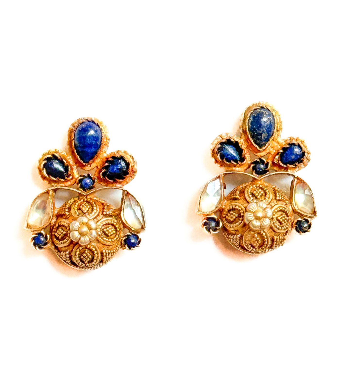 "Kathleen" Lapiz Lazuli Earrings
