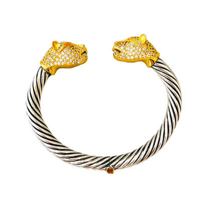 “Cheetah” Cuff - Two Tone