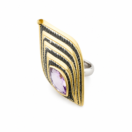 Amethyst Kite Ring