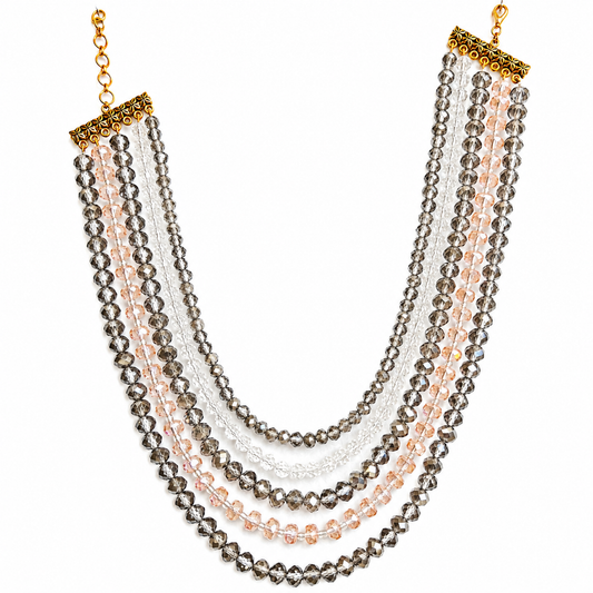 "Fran" Crystal Beads Necklace