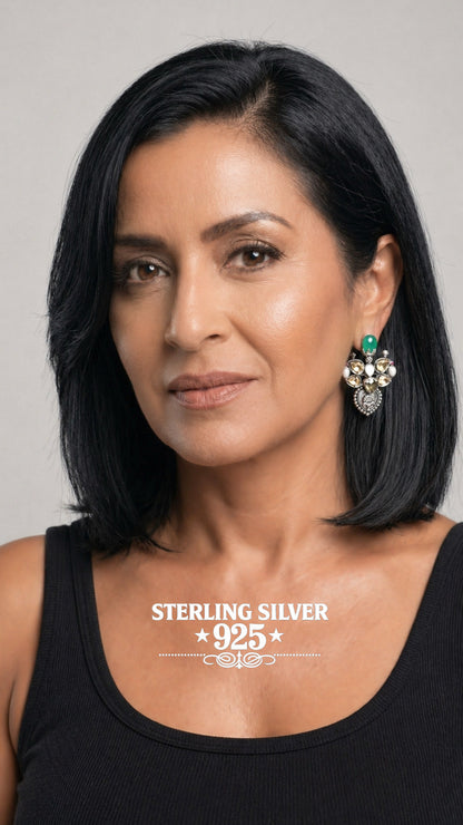 "Veronika" Mirror Drop earrings