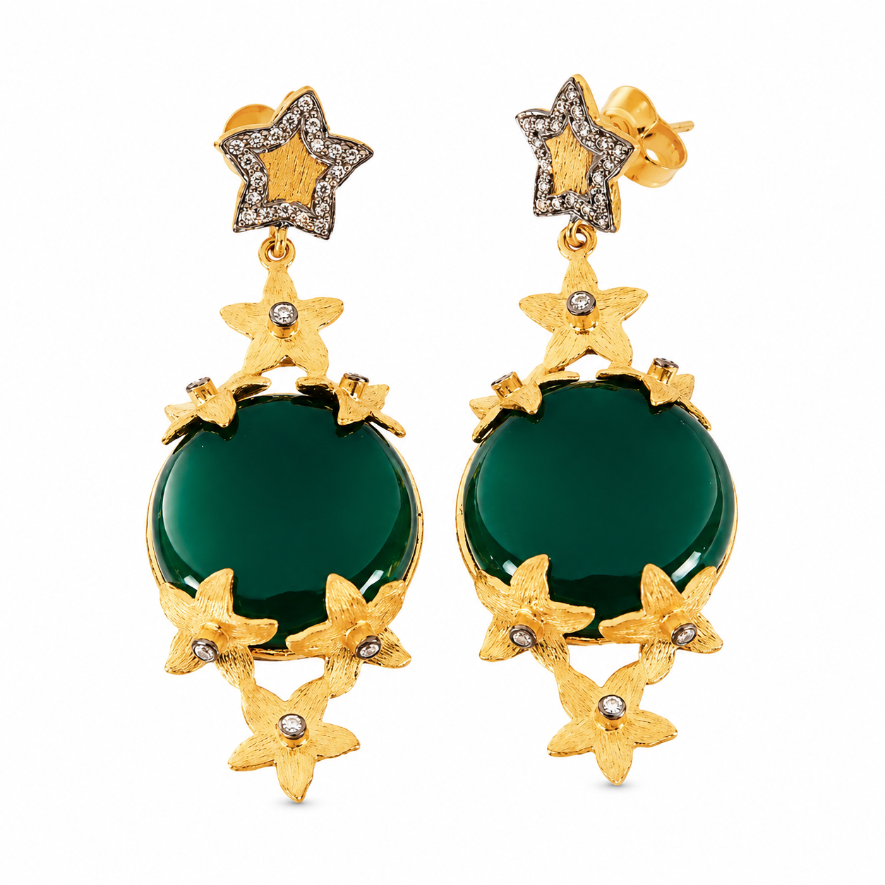 "Joy" Green Chrysoprase Earrings