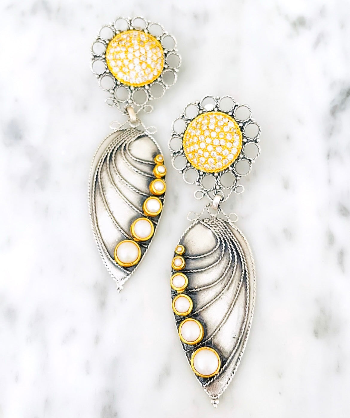 "Butterfly" Flower Earrings