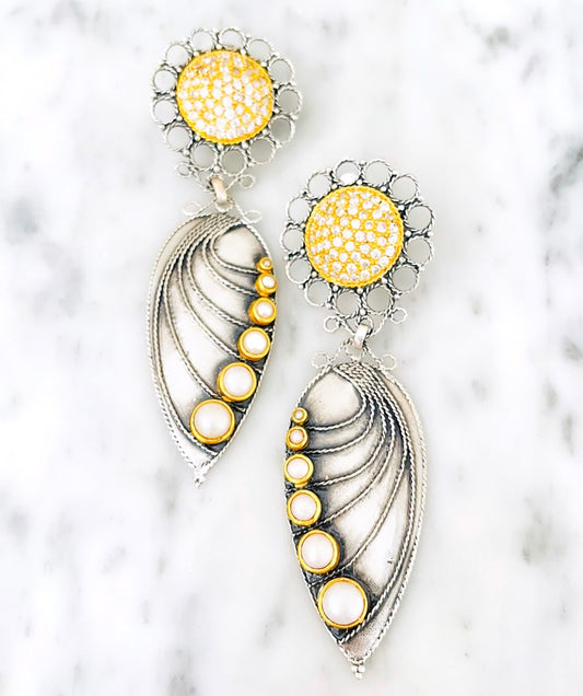 "Butterfly" Flower Earrings