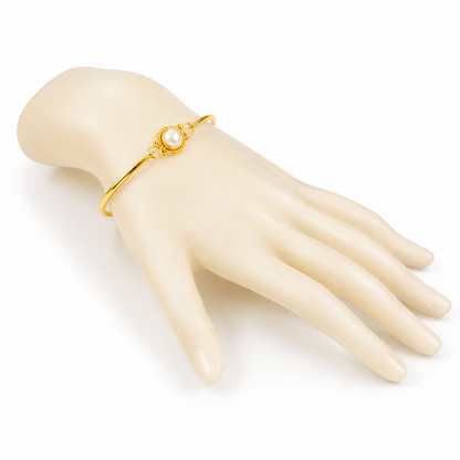 Pearl Bree Bangle - White