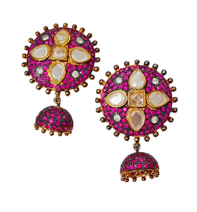 "Esha" Jhumka earrings (Sample Sale)