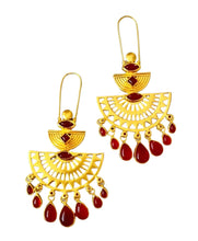 Load image into Gallery viewer, &quot;Ambika&quot; Red Onyx Earrings