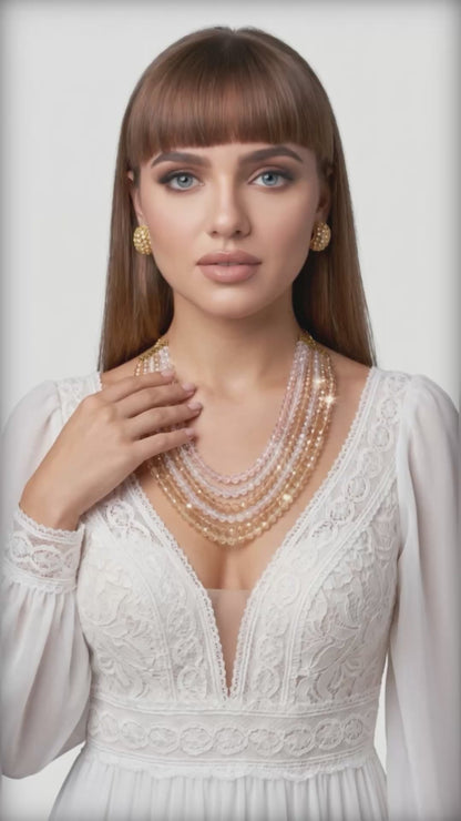 "Jacinta" Crystal Beads Necklace