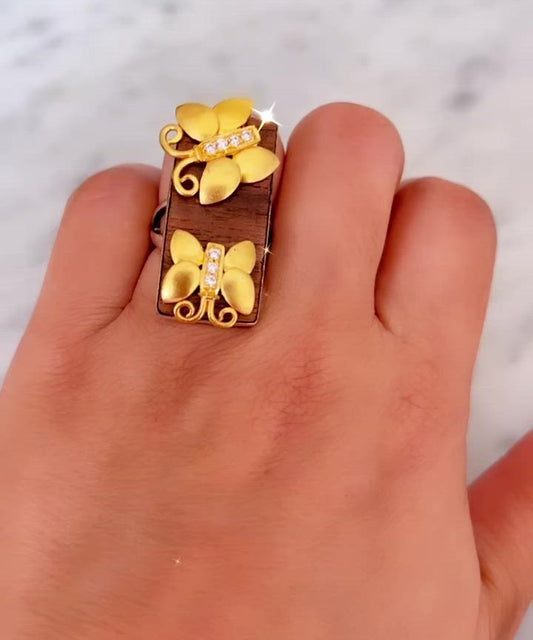 Zircon “Butterflies ” Ring