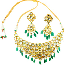 Load image into Gallery viewer, &quot;Azara&quot; Necklace and Earring Set - Green Onyx