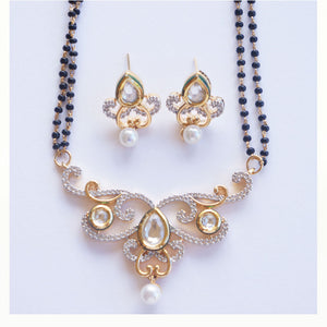 "Barkha" Traditional Mangalsutra Necklace and Earring Set