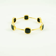 Load image into Gallery viewer, Black Onyx Gem Bangle