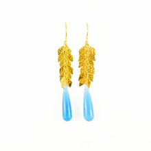 Load image into Gallery viewer, Kylie Earrings - Blue Chalcedony