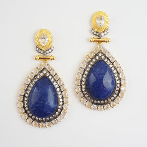 "Mariel" Earrings - Lapiz Lazuli (Sample Sale)