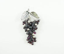 Load image into Gallery viewer, Silver &quot;Eve&quot; Brooch &amp; Pendant Combo - Garnets