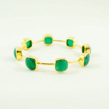 Load image into Gallery viewer, Green Onyx Gem Bangle