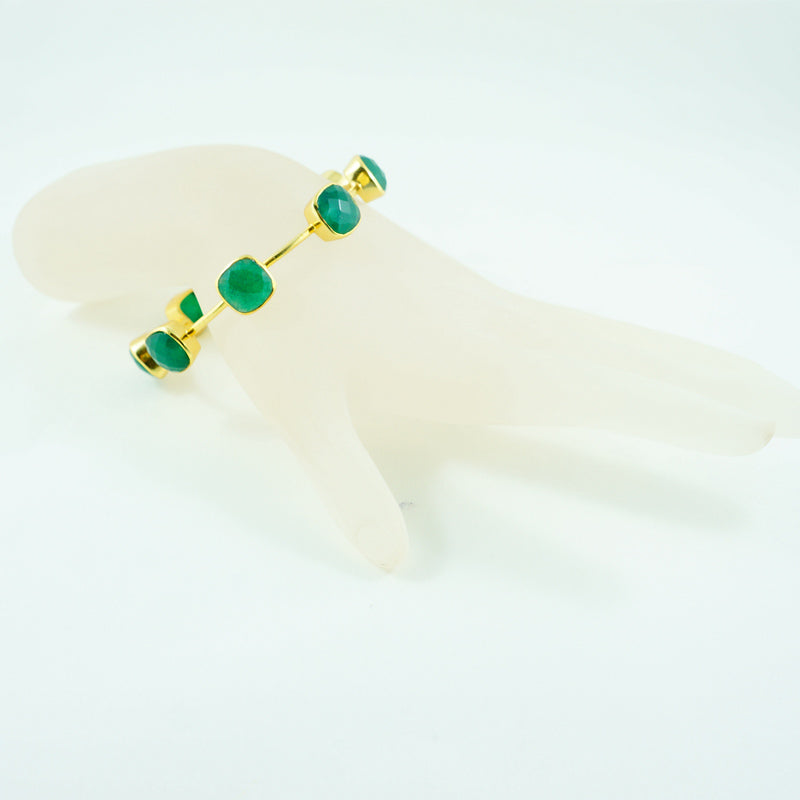 Green Onyx Gem Bangle