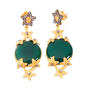"Joy" Green Chrysoprase Earrings