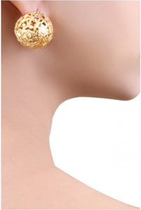 "Lisa" Filigree Ball Earrings