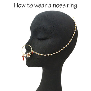 "Taniya" Pearl Nose Ring