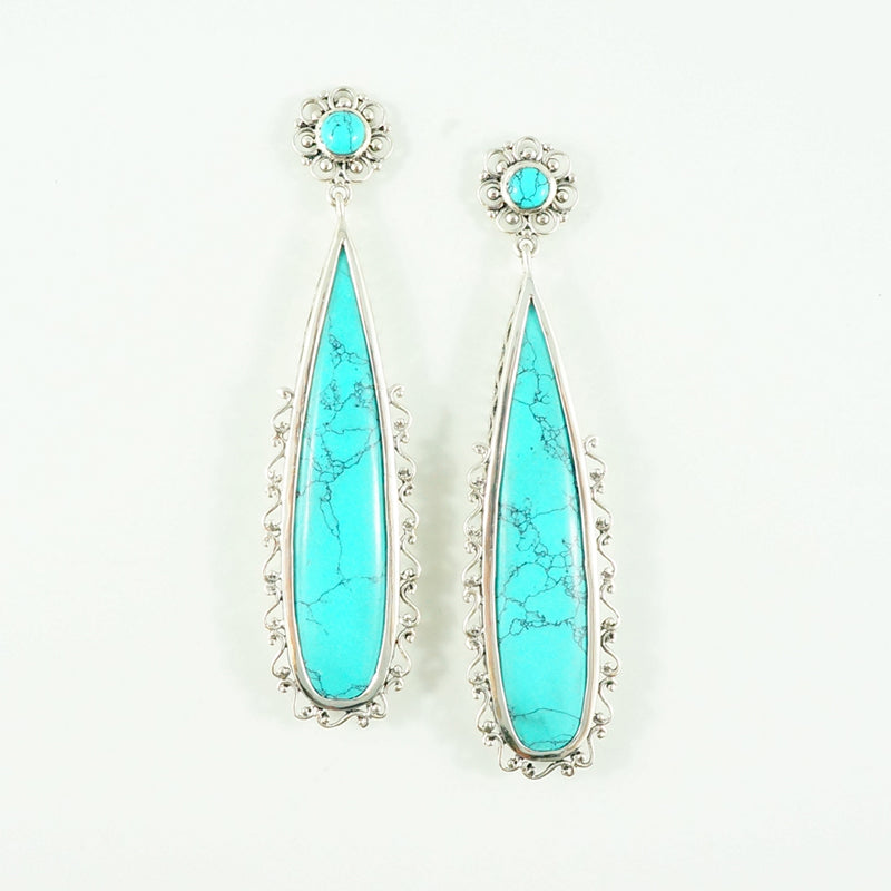 Rebecca - Turquoise Earrings